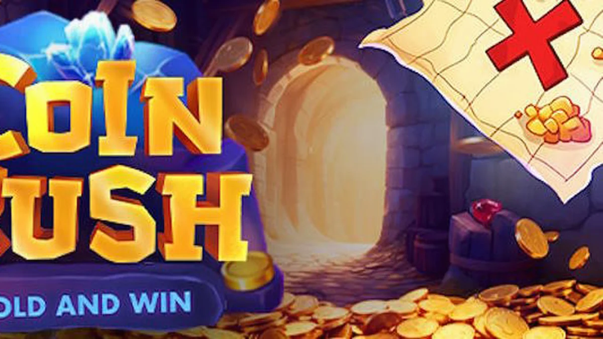 Interface vibrante e moderna do jogo de slot Coin Rush