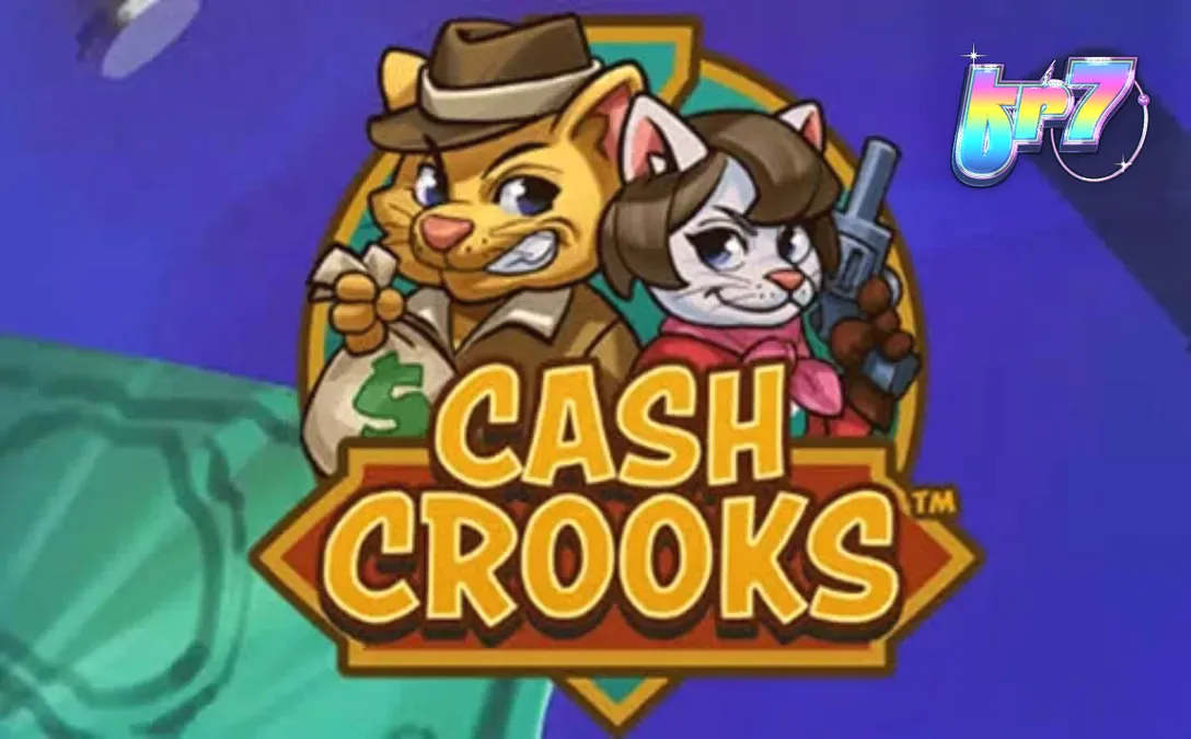 Cena do jogo Cash Crooks com os personagens gatos gatunos e cofres em estilo noir